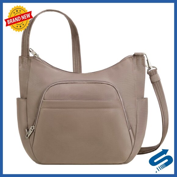 Anti-Theft Crossbody Bucket Bag with RFID Blocking and Slash-Resistant